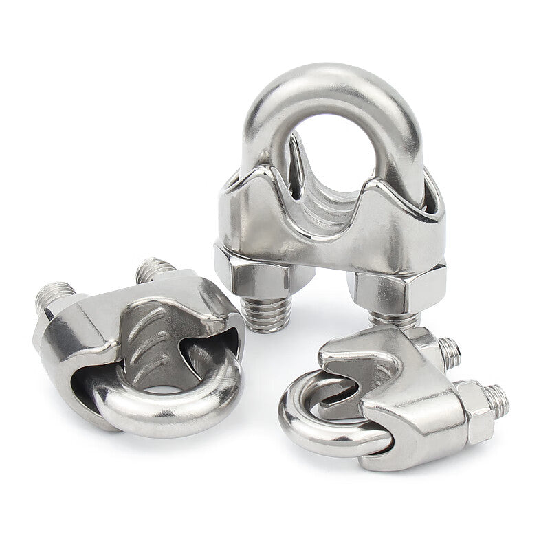 Tengchi (CT) 304 Stainless Steel Chucks, U-Shaped Clamps, Cat Paw-Shaped Ingot-Shaped Clamps, M6 (Pack of 10)