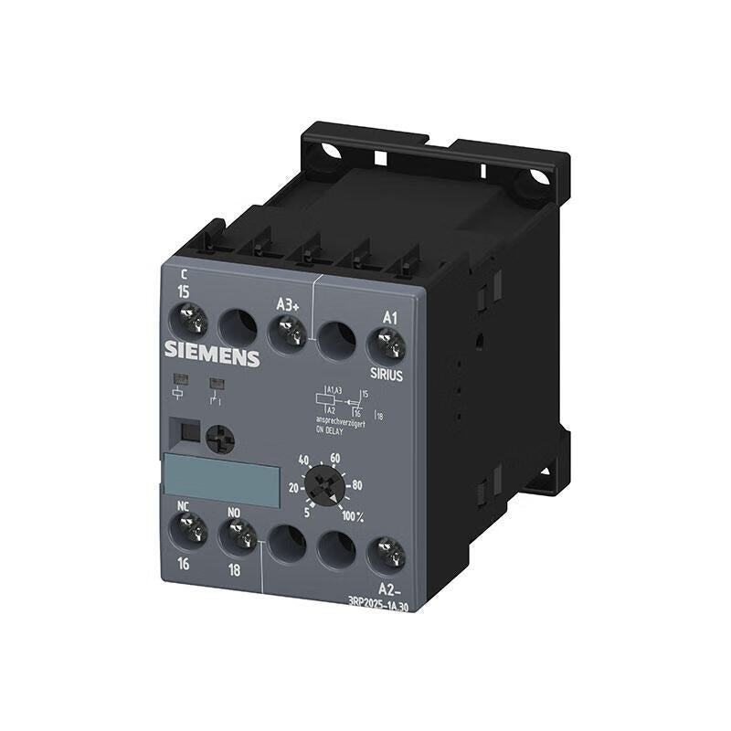 Siemens 3RP20251AP30 Time Relay with Electronic Delay 24VAC/DC