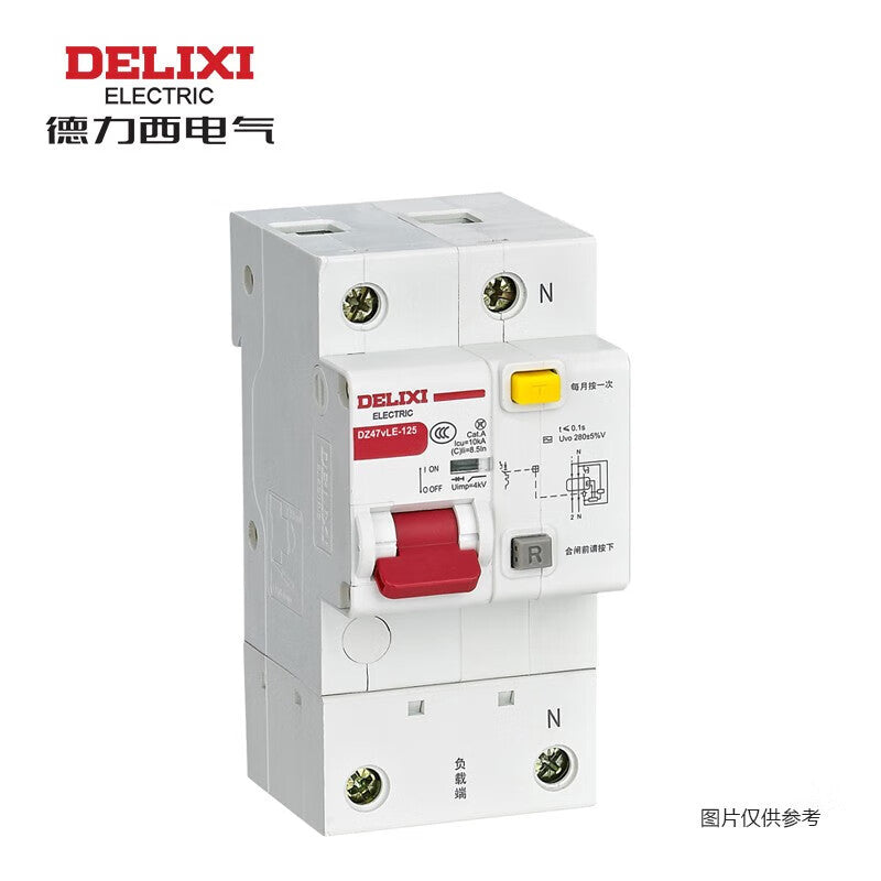 Delixi DZ47vLE-125 Miniature Leakage Circuit Breaker 80A 30mA