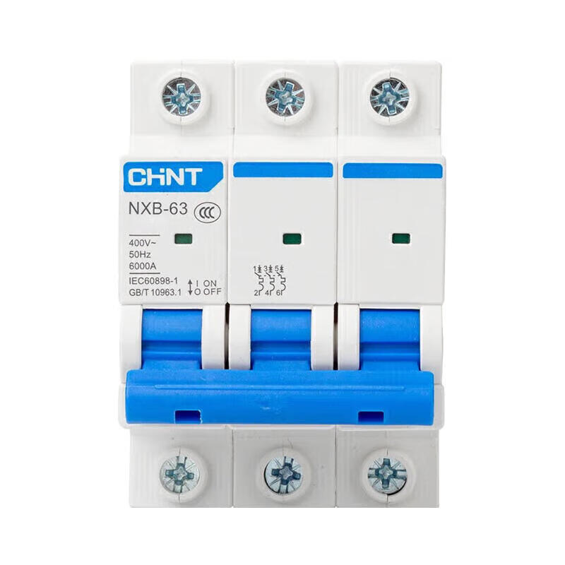 Chint small circuit breaker; NXB-63 3P D6