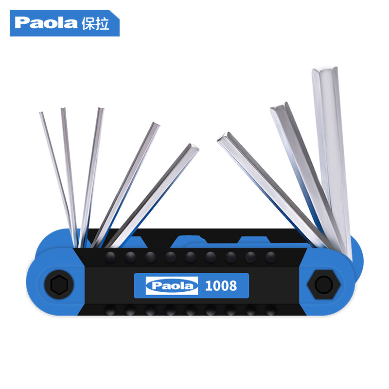 Paola Hexagonal Wrench Tool Set 8-Piece Folding Metric Wrench Set