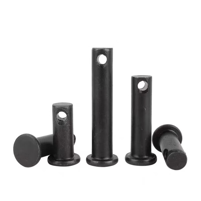 Beihaoting Industrial 8.8 grade pin with hole, flat head pin, GB882 high strength pin, through pin, positioning screw M20*160 [5 pieces]