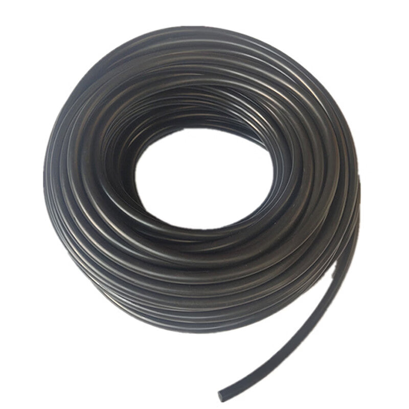 Haisdike HKsq-56 Fluororubber FKM Mechanical Seal Solid O-ring, Black, High Temperature and Acid/Alkali Resistant, Fluororubber Round Strip, 2mm (1 meter)
