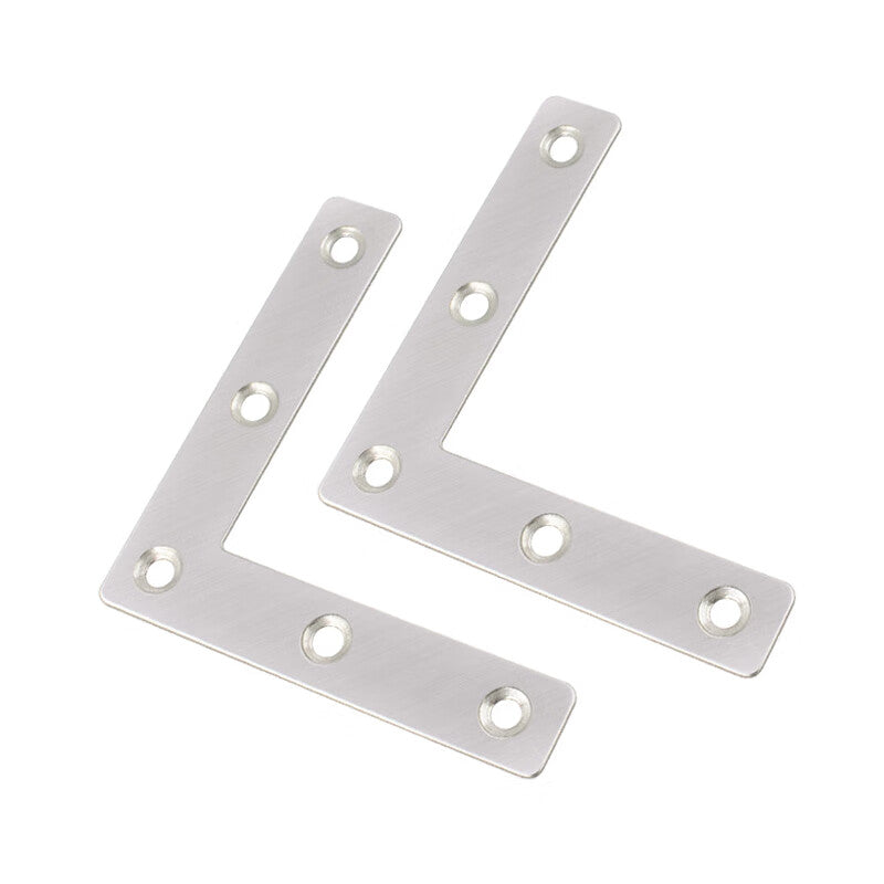 Deqi Stainless Steel Angle Brackets, L-shaped and T-shaped Flat Angle Brackets, Fixed Angle Iron Brackets, Sheet Metal Connectors, L-shaped 60*60mm (20 pieces)