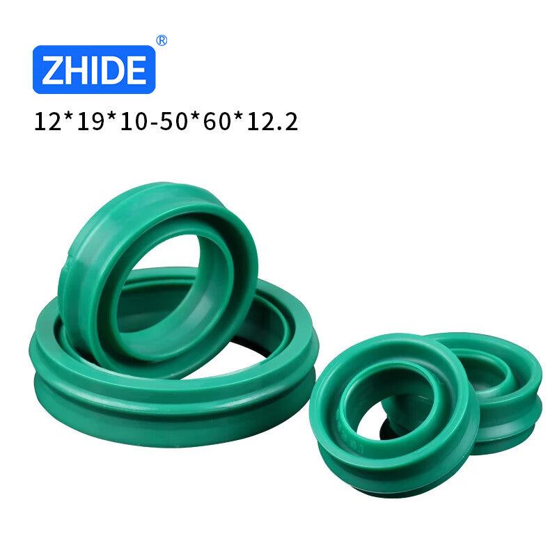 ZHIDE WEU type cylinder dust seal, pneumatic piston rod special sealing ring, polyurethane EU, 40*50*11.2 mm, 1 piece, in stock.