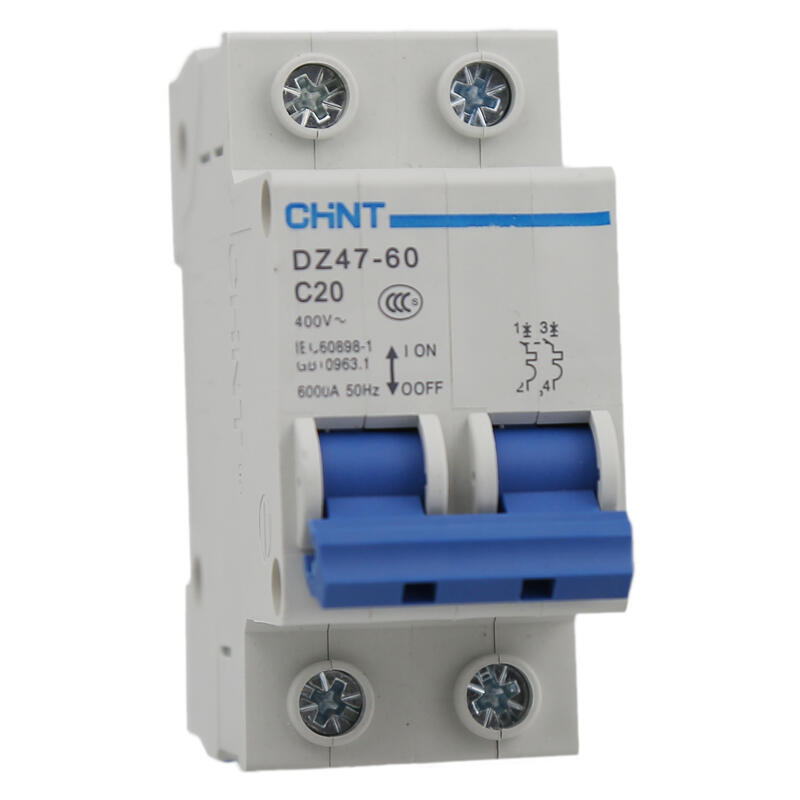 Chint miniature circuit breaker; DZ47-60 2P C20