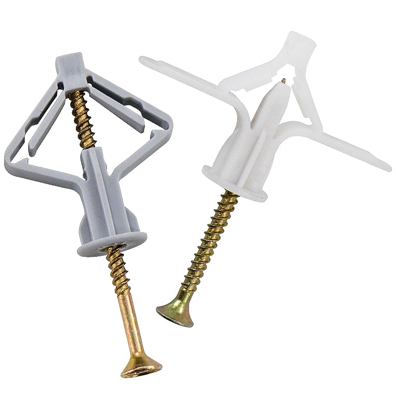 Hesterig JG-36 Plastic Expansion Tubes, Expansion Plugs, Drywall Expansion Plugs, Hollow Brick Expansion Screws, Expansion Plugs, Rubber Plugs, Butterfly Type (including screws), 50 sets