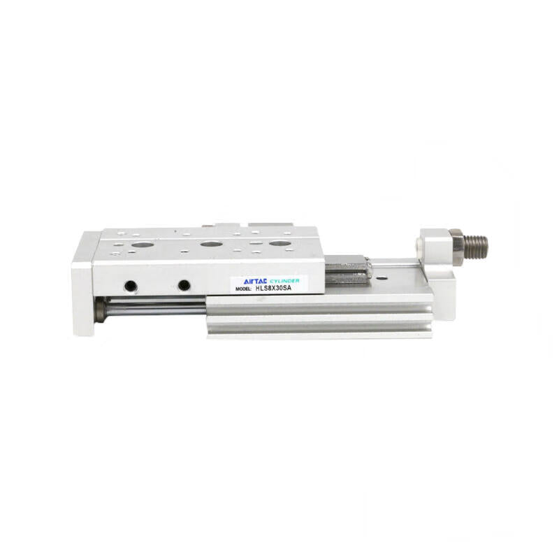 AirTAC double-axis precision slide cylinder, standard ball bearing, double acting, with magnetic ring; HLS8X40SA