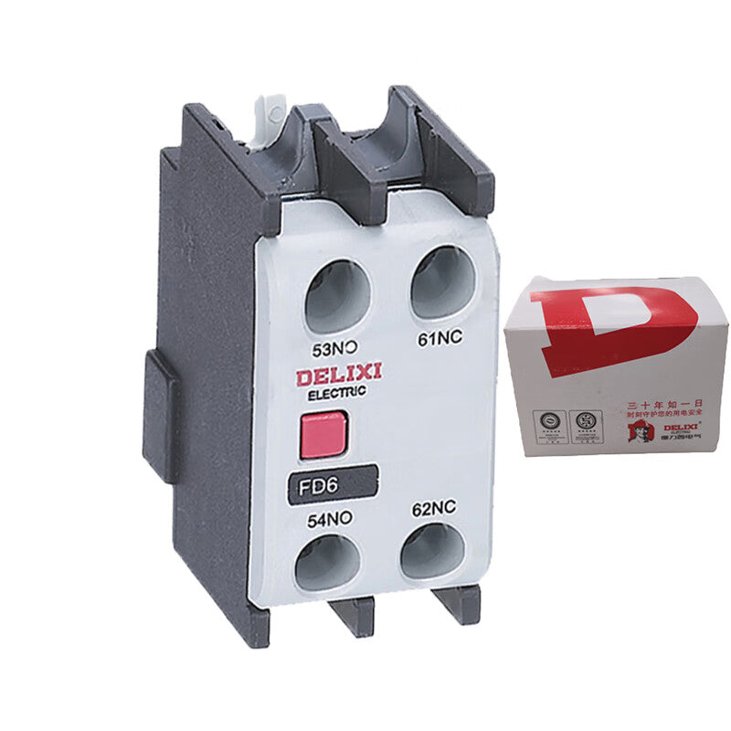 DELIXI ELECTRIC AC contactor top auxiliary contact FD6-02 RoHS/piece