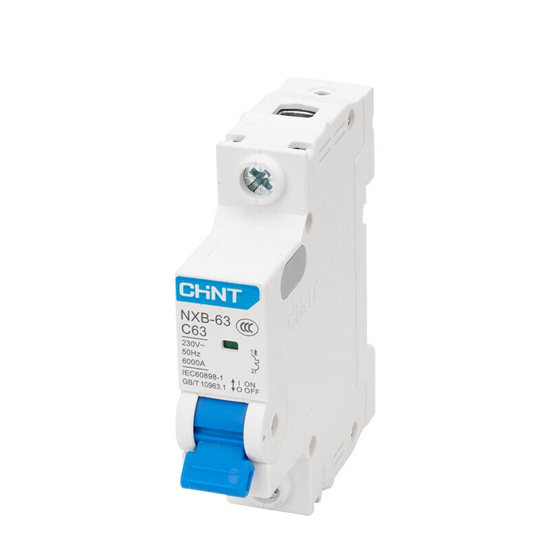 Chint (CHNT) small circuit breaker leakage protector air switch residential small air switch main circuit breaker NXB-63-1P-C-63A