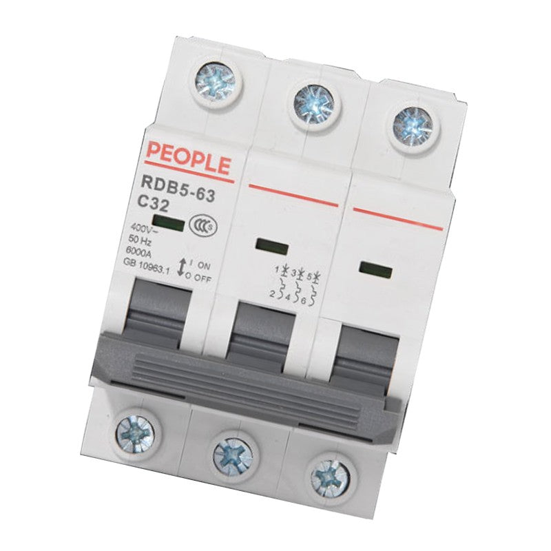 PEOPLE RDB5 3P 63A Circuit Breaker with Leakage Protection