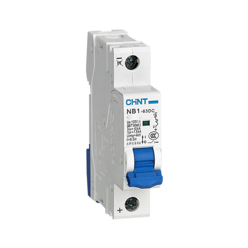 Chint miniature circuit breaker; NB1-63DC 1P C10A DC250V 6KA(R)