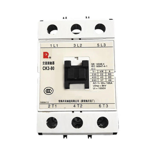 Changshu CK3-80/N5 80A Three-Pole AC Contactor AC220/230V