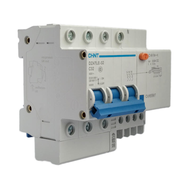 Chint DZ47LE-32 3P+N C32 30mA Miniature Circuit Breaker