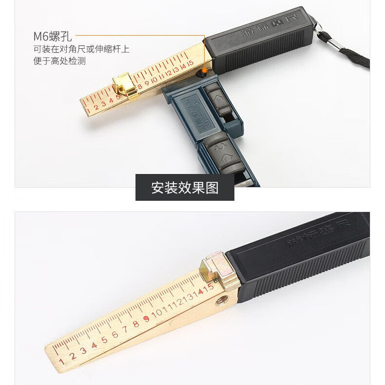 Befute wedge feeler gauge, angled feeler gauge, vernier caliper clearance feeler gauge, feeler gauge for measuring 0-15mm flatness 0.2mm.