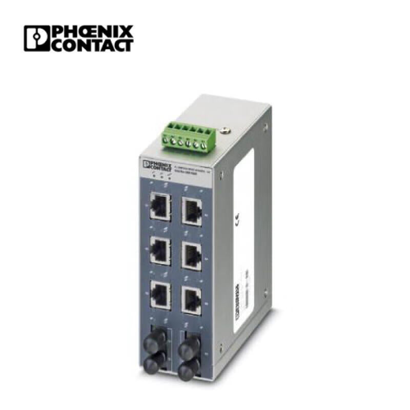 Phoenix wide temperature Ethernet switch; FL SWITCH SFNT 6TX/2FX ST