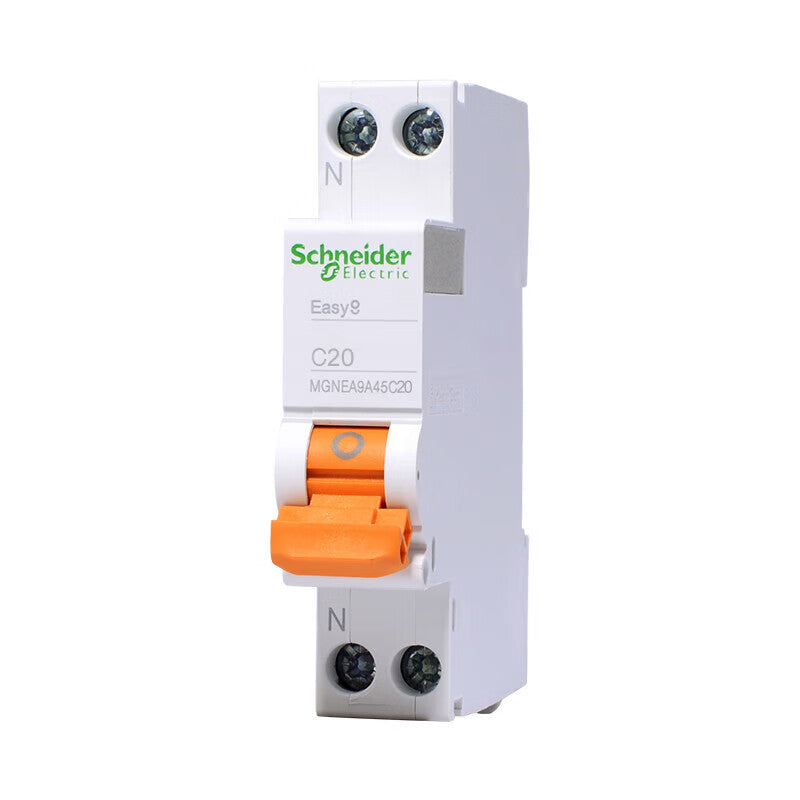 Schneider air switch EA9 series air switch miniature circuit breaker double in double out air switch 1P+N C20A air switch circuit breaker MGNEA9A45C20