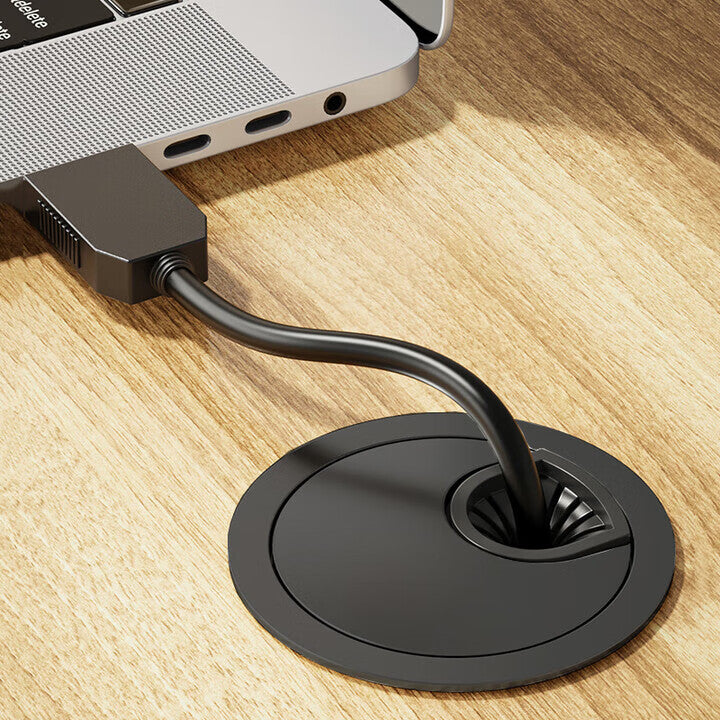 Chuco computer desk cable hole cover, desktop cable management box sealing cover, desk decorative ring, 50mm round hole cover
