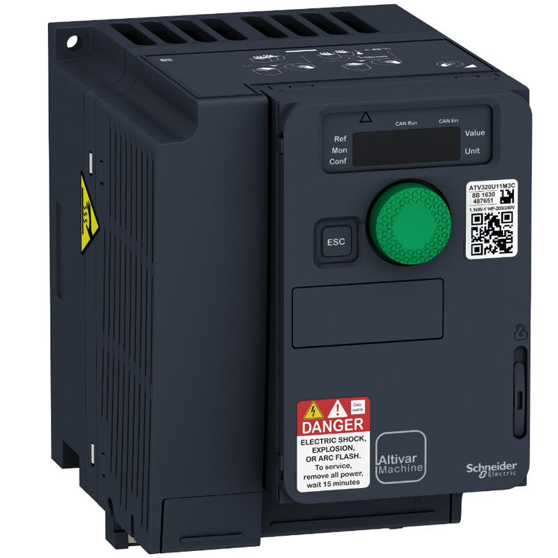 Schneider Electric three-phase inverter, compact; ATV320 1.1kW 220V three-phase compact