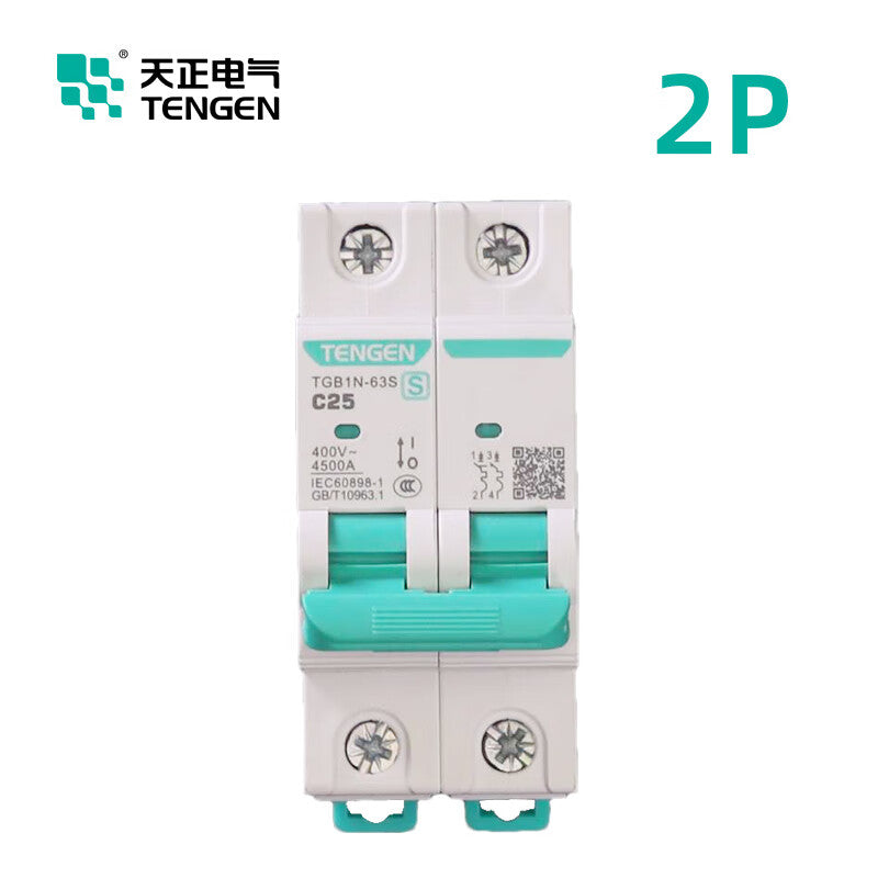 Tianzheng Electric (TENGEN) air switch small circuit breaker short circuit overload protection type C main switch TGB1N-63S 1P C10 335018000001
