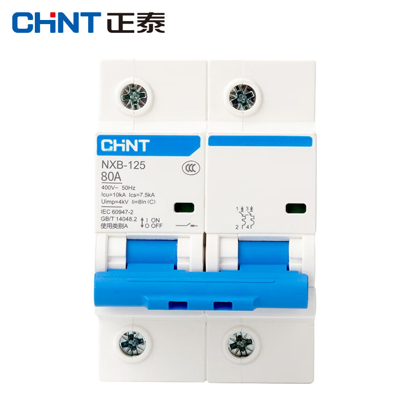 Chint NXB-125-2P-C80 Industrial Circuit Breaker Air Switch