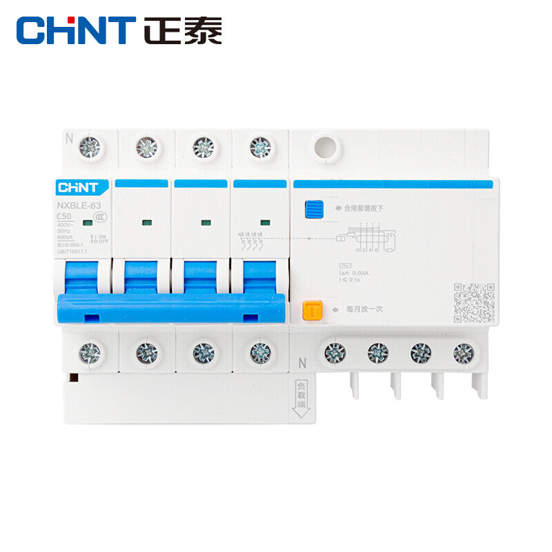 Chint NXBLE-63-4P-C32 Leakage Protection Circuit Breaker