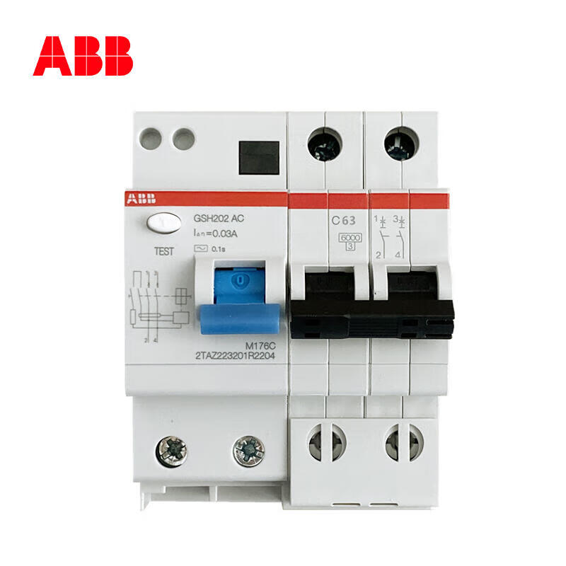 ABB Residual Current Circuit Breaker GSH202 AC-C63/0.03
