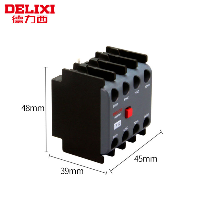 Delixi AC contactor auxiliary contact F4-22/31 with CJX2S CJX2 contactor F4-11