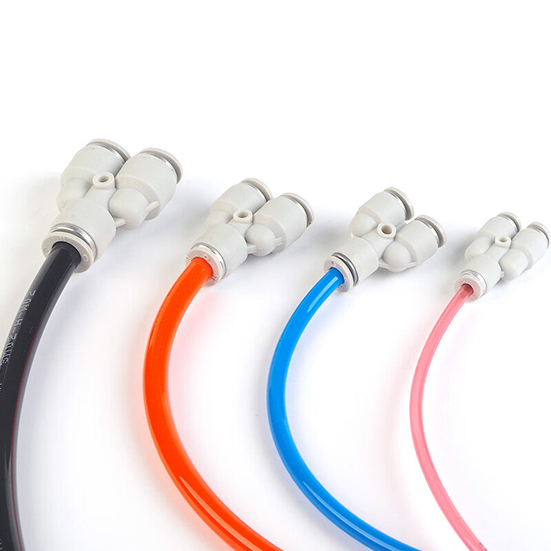 AirTAC Quick-Change X-APY4 Y-Type Tee for φ4mm Pipes