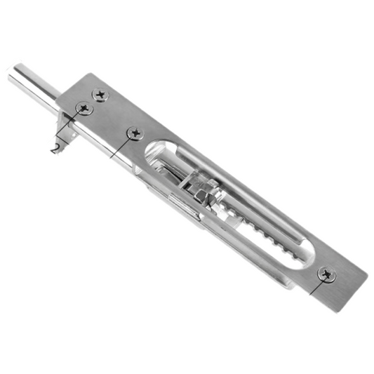 Carnegie Stainless Steel Top and Bottom Bolts for Main Doors, Exposed Bolts, Door Bolts, Security Doors, Extended Concealed Bolts with Threads, 8-inch Concealed Bolts