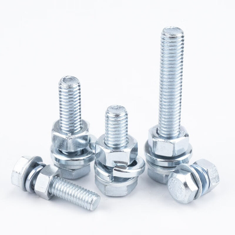Juwei 8.8 grade blue-white zinc external hex bolt set M16*120 (5 sets) JG1087-87