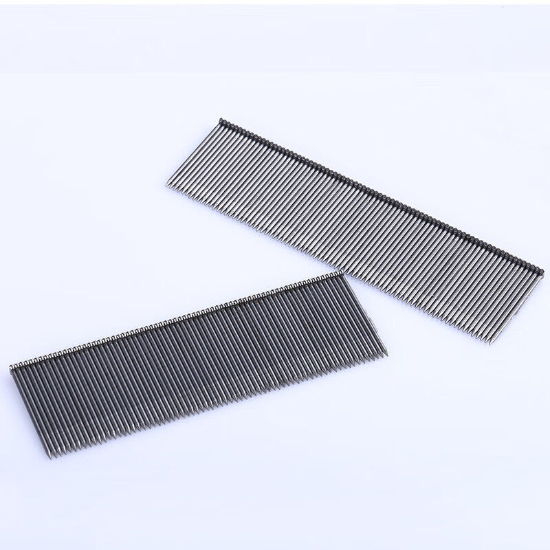 Deqi Pneumatic Nail Gun, Pneumatic Nail Strip, Picture Frame Carpentry Nail Strip, Straight Nail, Straight Nail Strip F15 (5000 rounds)