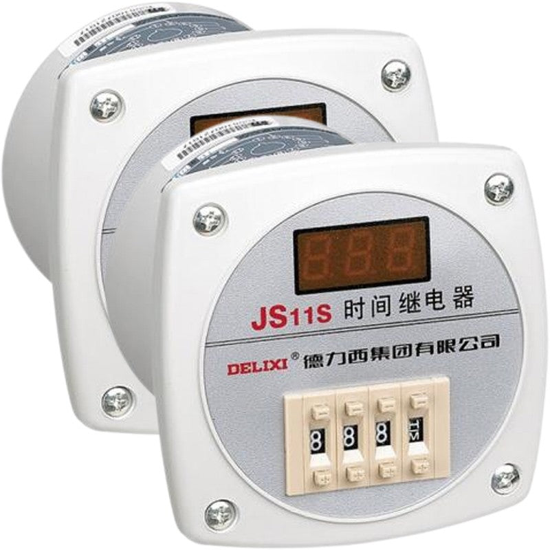 DELIXI ELECTRIC JS11S Digital Time Relay, 0.1s-99h, AC380V