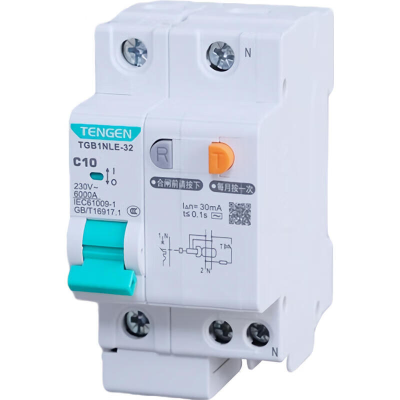 Tianzheng small leakage circuit breaker; TGB1NLE-32 1P+N C10 30mA (Xiangyun 3.0)