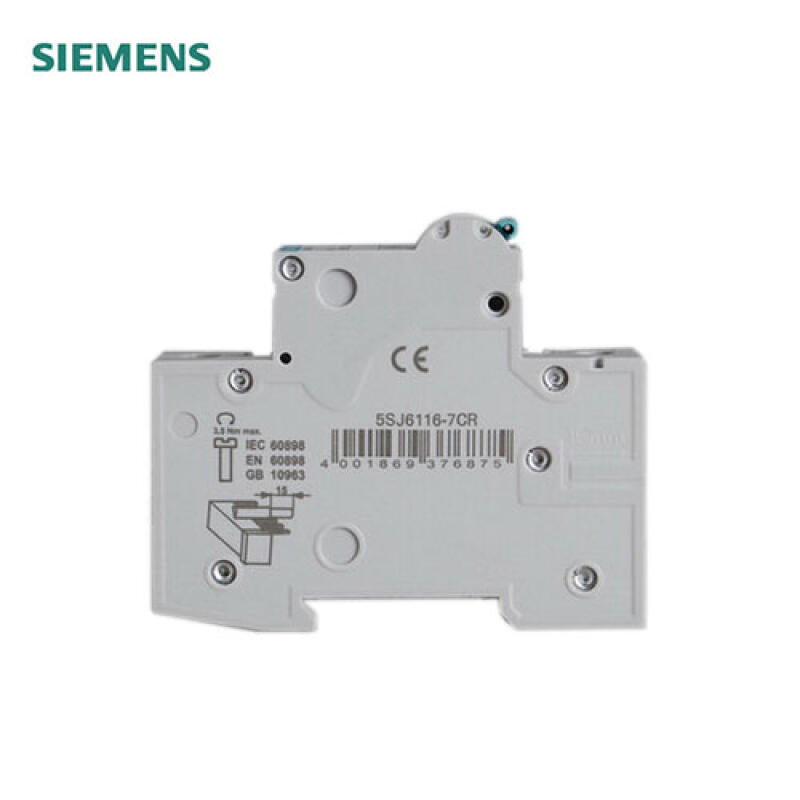 Siemens small circuit breaker green series 16A 1P C 6kA; 5SJ6-C16-1P