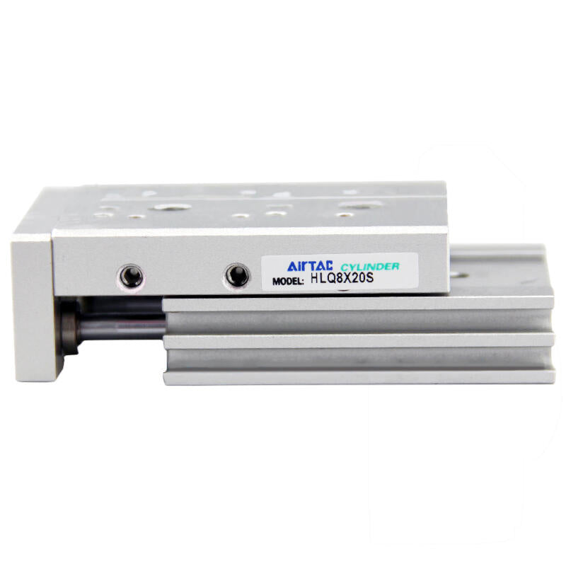 AirTAC double-axis precision slide cylinder, standard recirculating ball bearing, double acting, with magnetic ring; HLQ8X30S