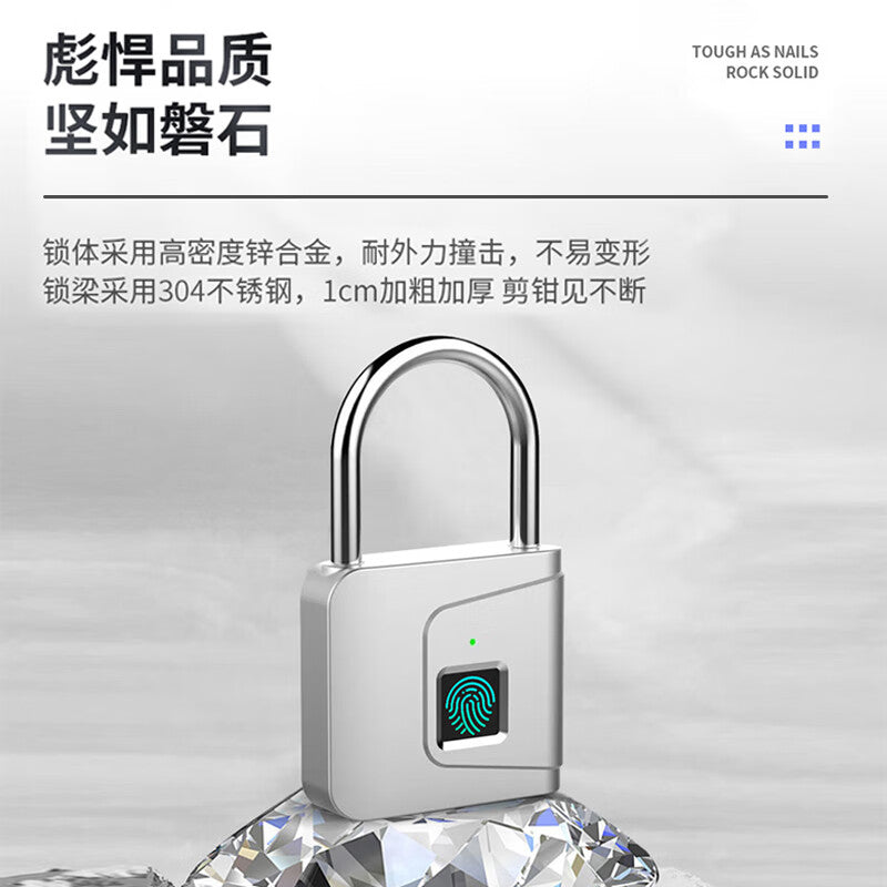 Dipur fingerprint smart padlock, home indoor anti-theft fingerprint padlock, smart electronic padlock head, door anti-theft combination lock