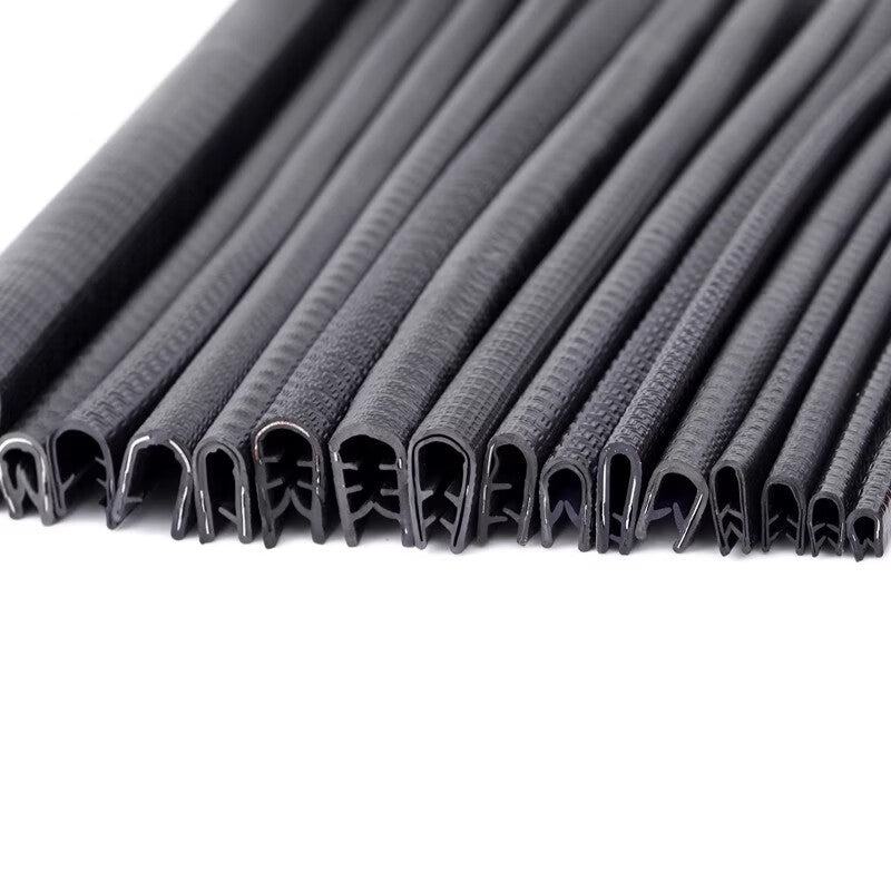 Hengdunda Rubber U-shaped Edge Sealing Strip, Frame Protective Sealing and Anti-collision Strip for Mechanical Sheet Metal, Cut-resistant, Anti-slip Edge Sealing Strip, 8mm*6mm, 0.1-1.5mm (Price for 40 meters)