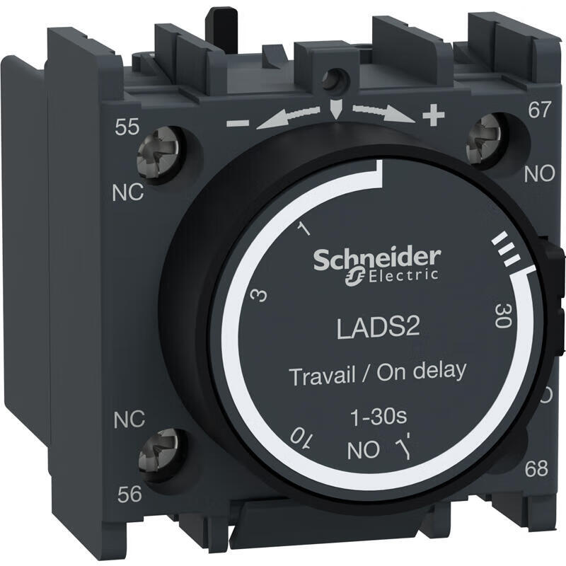 Schneider Electric contactor delay module, power on delay, 1-30 seconds; LADS2