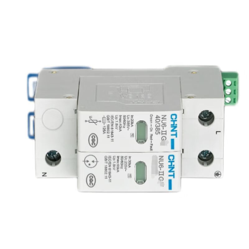 CHINT NU6-ⅡG Surge Protector 40kA 385V 1P+N