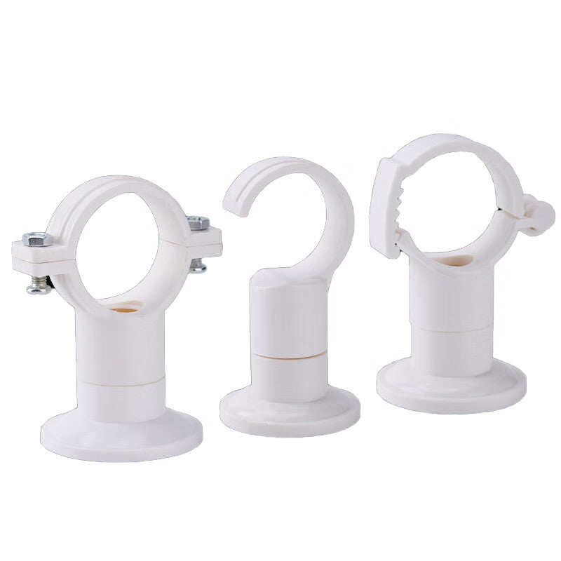 Zhongchi PVC water supply pipe clamps, pipe clips, pipe clamps, pipe fittings, dual-purpose type, 25*32mm, white.