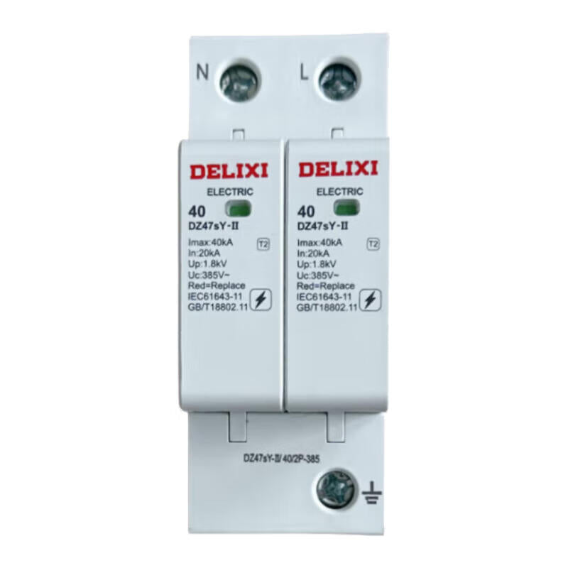 Delixi Electric surge protector DZ47sY-II 40kA 2P 385V; DZ47SY2402