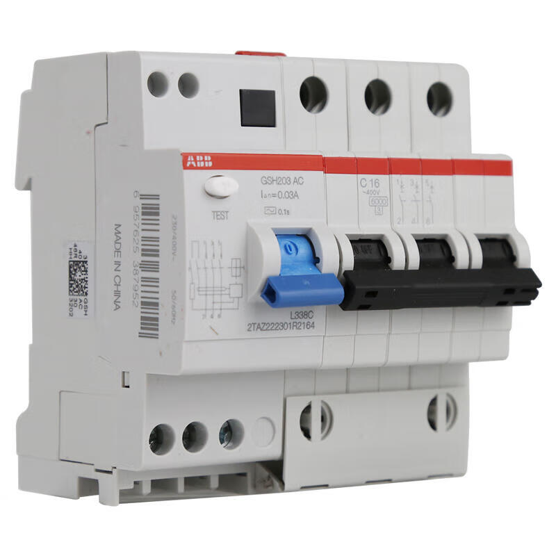 ABB residual current operated circuit breaker; GSH203 AC-C16/0.03