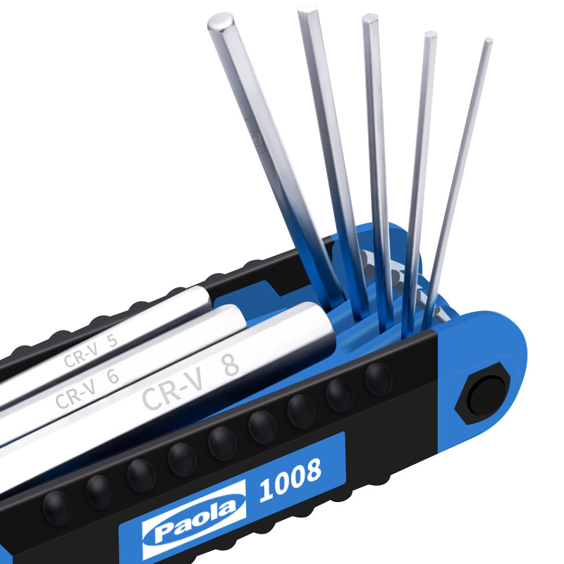 Paola Hexagonal Wrench Tool Set 8-Piece Folding Metric Wrench Set