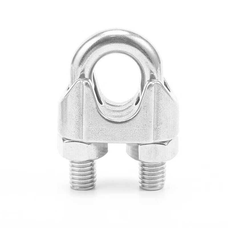 Bingyu BX-18 304 Stainless Steel U-Shaped Cable Clamp, Wire Rope Clamp Lock, M18 (1 piece)