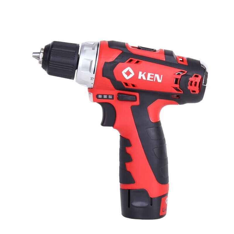 KEN 2.0AH lithium battery cordless drill, 12V/2.0Ah two batteries and one charger; BL6012C