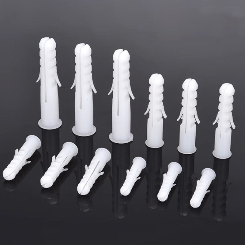 Zhuyu Shark Head Plastic Expansion Tube, Single-Pipe Single-Wing Fish-Shaped Expansion Tube, Shark Head Plastic Expansion Tube Plug, 6*30 (200 pieces)