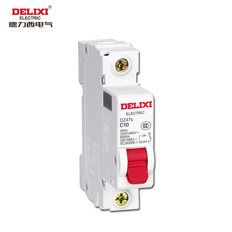 Delixi air switch small circuit breaker DZ47s C type 1P 10A; DZ47SN1C10