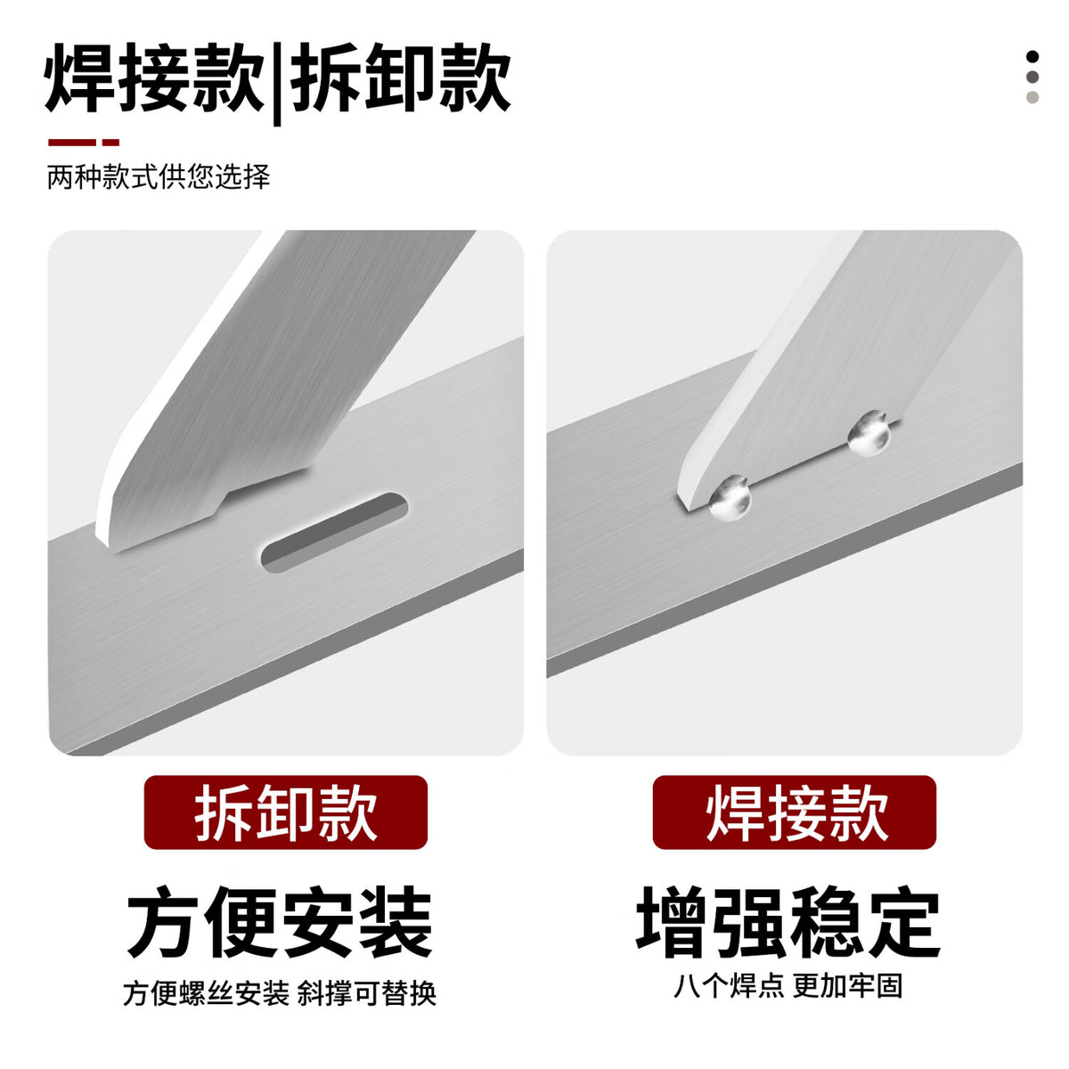 Shengduoshan stainless steel wall bracket, triangular bracket, triangular support frame, wall shelf support frame, folding bracket
