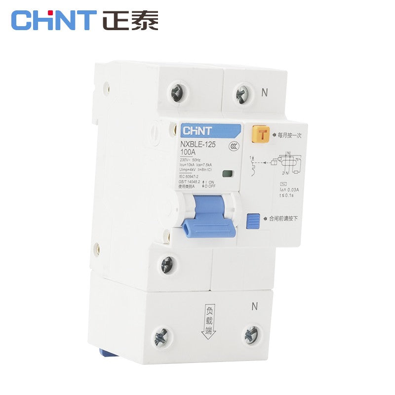 Chint NXBLE-125-1P+N-C125-30mA Circuit Breaker